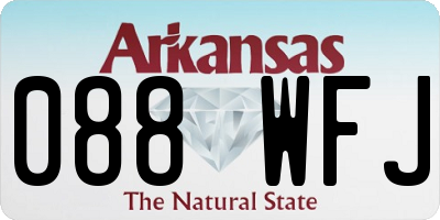 AR license plate 088WFJ