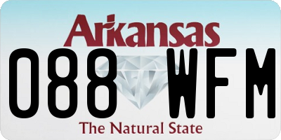 AR license plate 088WFM