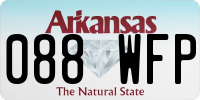 AR license plate 088WFP