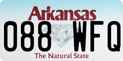 AR license plate 088WFQ