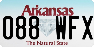 AR license plate 088WFX