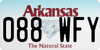AR license plate 088WFY