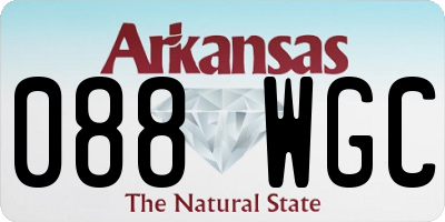 AR license plate 088WGC