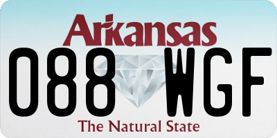 AR license plate 088WGF