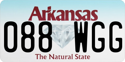 AR license plate 088WGG