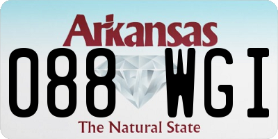 AR license plate 088WGI