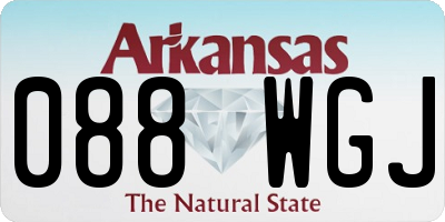 AR license plate 088WGJ