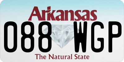 AR license plate 088WGP