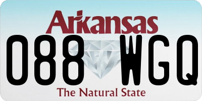 AR license plate 088WGQ