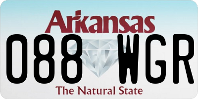 AR license plate 088WGR