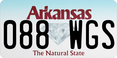 AR license plate 088WGS