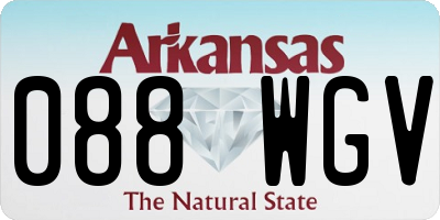 AR license plate 088WGV