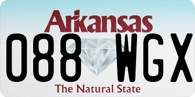 AR license plate 088WGX