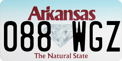 AR license plate 088WGZ