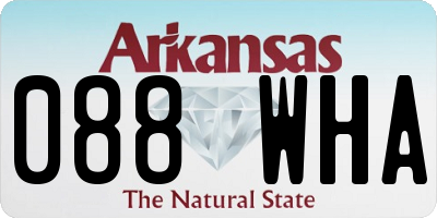 AR license plate 088WHA
