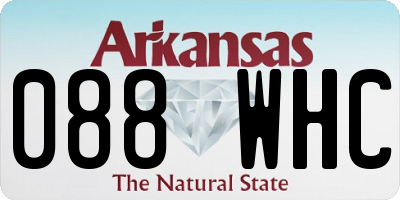 AR license plate 088WHC