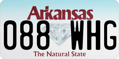AR license plate 088WHG