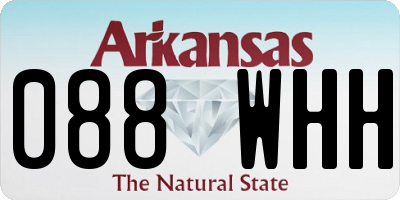 AR license plate 088WHH