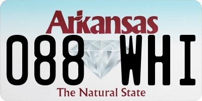 AR license plate 088WHI