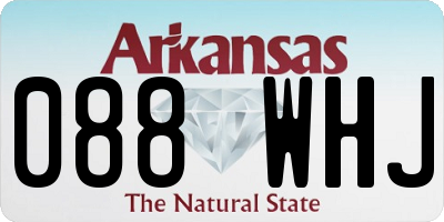 AR license plate 088WHJ