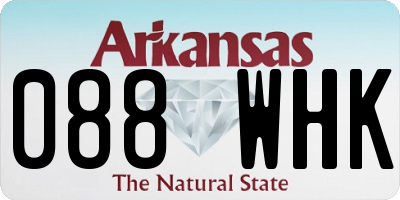 AR license plate 088WHK