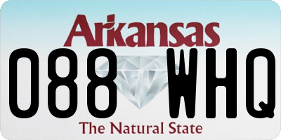 AR license plate 088WHQ