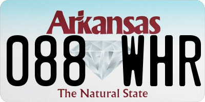 AR license plate 088WHR