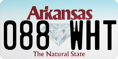 AR license plate 088WHT