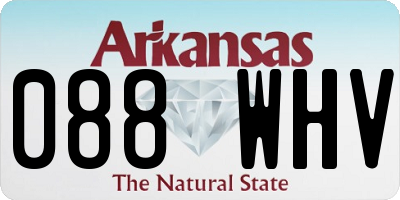 AR license plate 088WHV