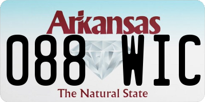 AR license plate 088WIC