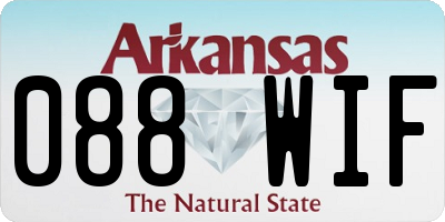 AR license plate 088WIF