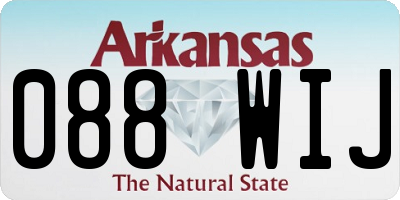 AR license plate 088WIJ