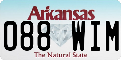 AR license plate 088WIM