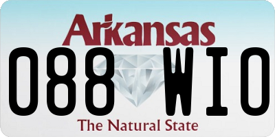 AR license plate 088WIO