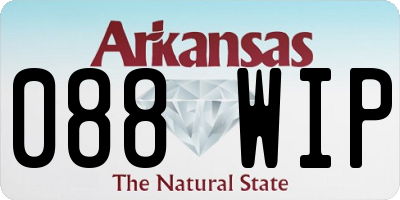 AR license plate 088WIP