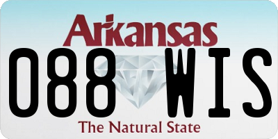 AR license plate 088WIS