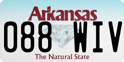 AR license plate 088WIV