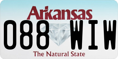 AR license plate 088WIW