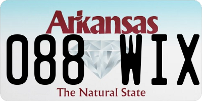 AR license plate 088WIX