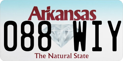 AR license plate 088WIY