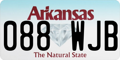 AR license plate 088WJB