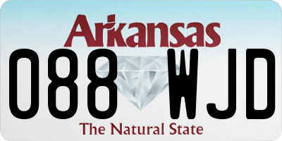 AR license plate 088WJD