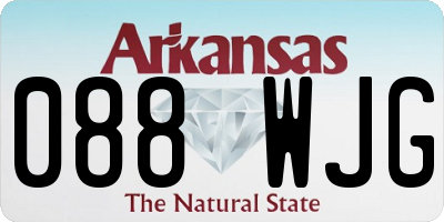 AR license plate 088WJG