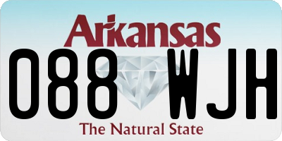 AR license plate 088WJH