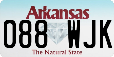 AR license plate 088WJK