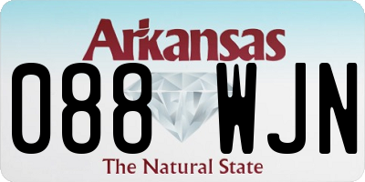 AR license plate 088WJN