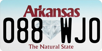AR license plate 088WJO