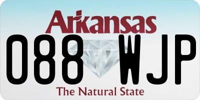 AR license plate 088WJP