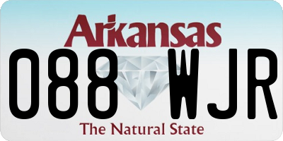 AR license plate 088WJR