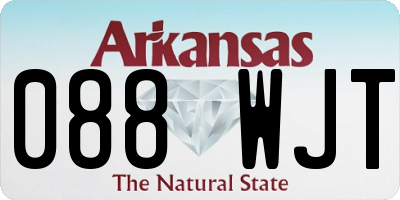 AR license plate 088WJT